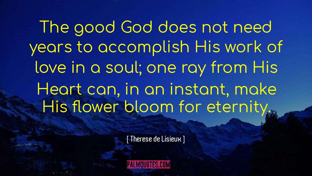 Therese De Lisieux Quotes: The good God does not