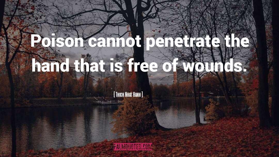 Thich Nhat Hanh Quotes: Poison cannot penetrate the hand