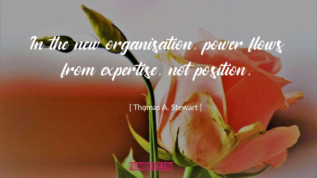 Thomas A. Stewart Quotes: In the new organisation, power