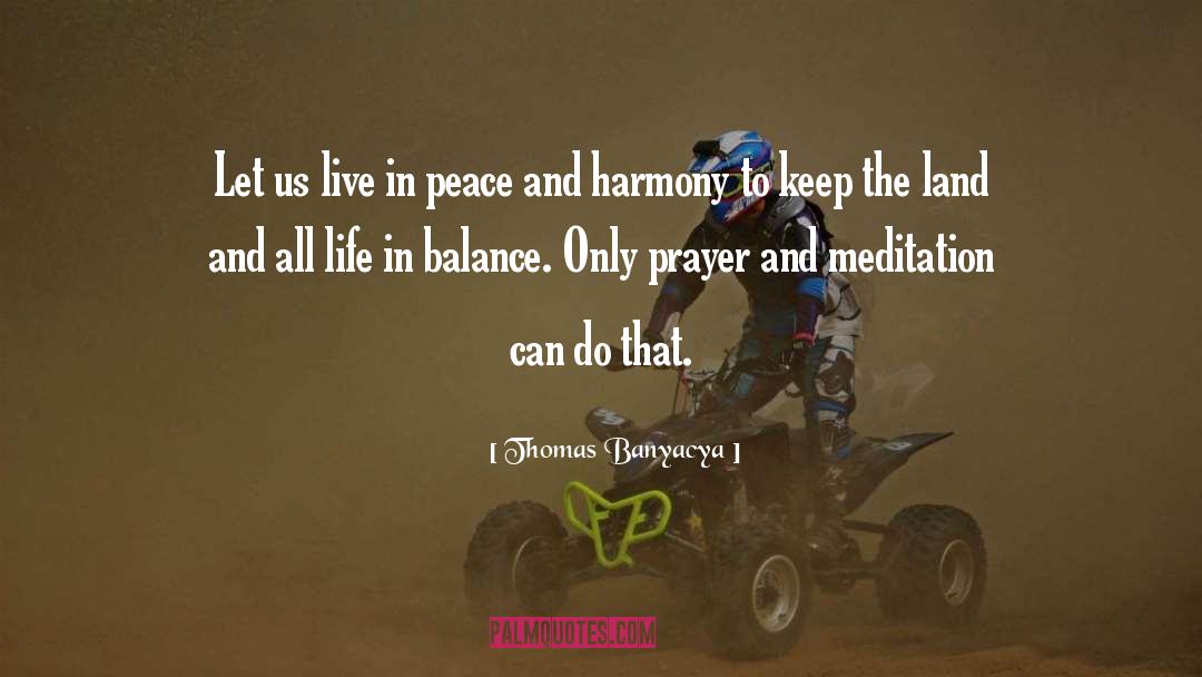 Thomas Banyacya Quotes: Let us live in peace