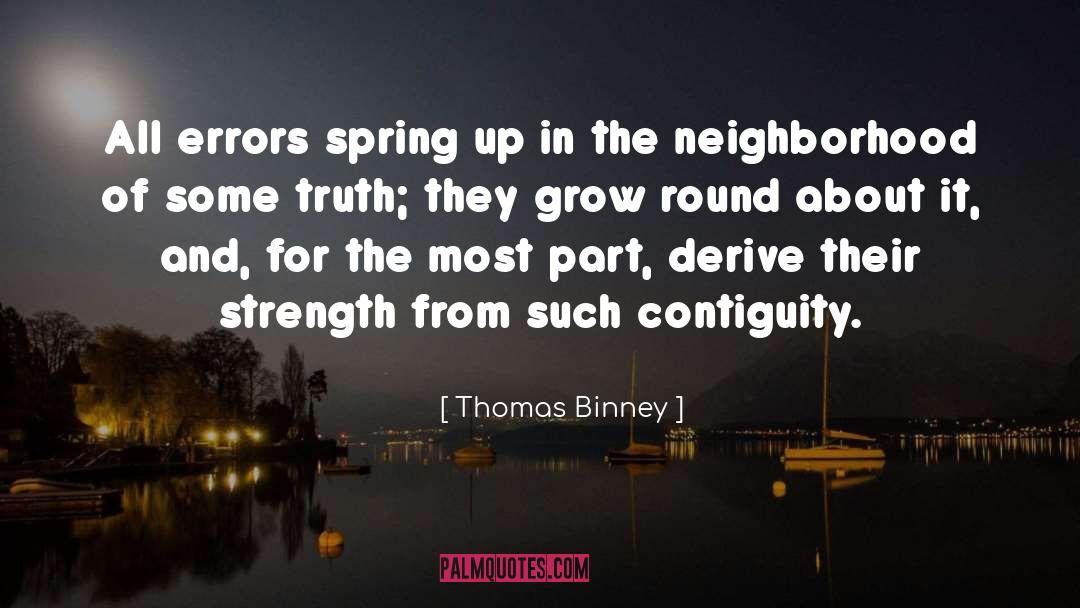 Thomas Binney Quotes: All errors spring up in