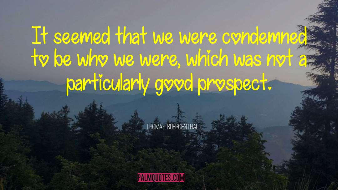 Thomas Buergenthal Quotes: It seemed that we were