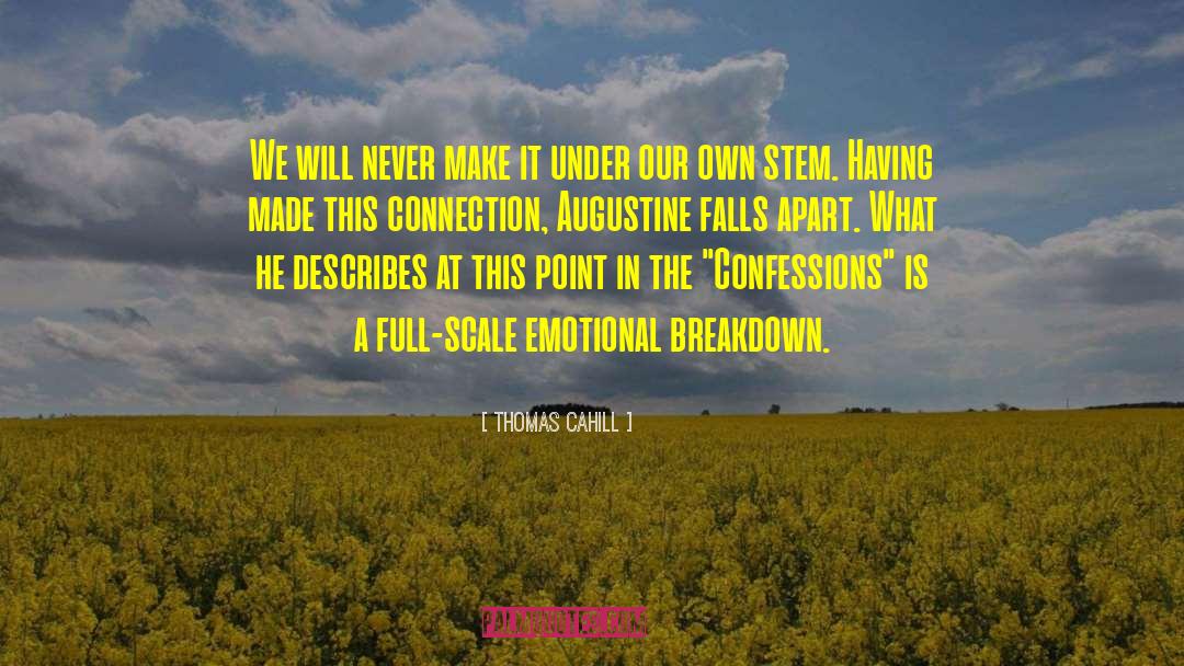 Thomas Cahill Quotes: We will never make it