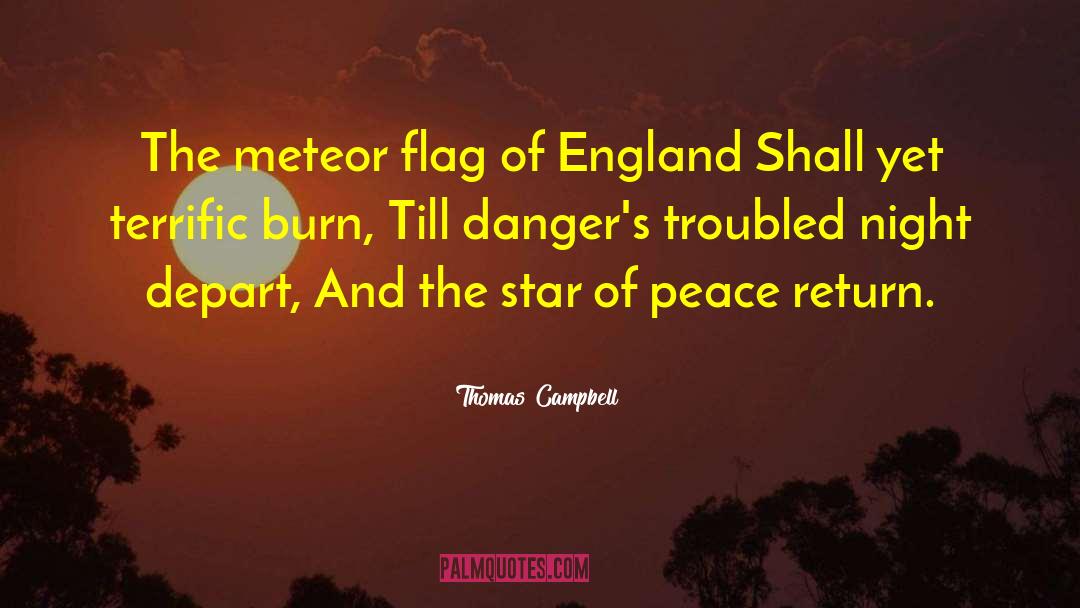 Thomas Campbell Quotes: The meteor flag of England