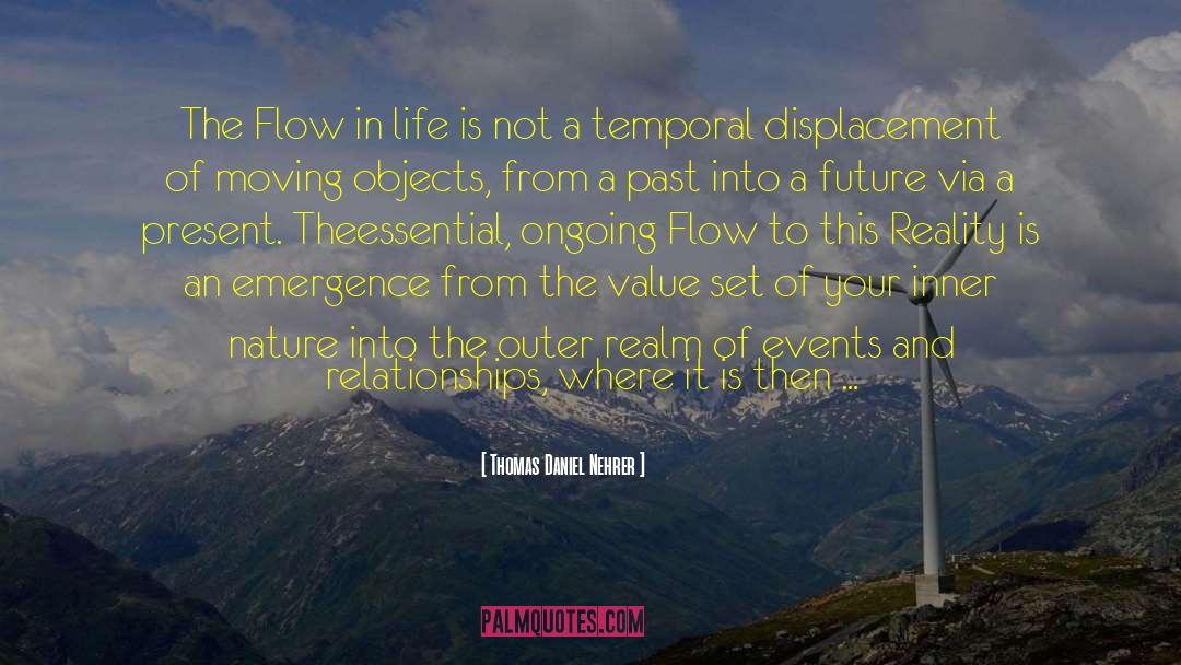 Thomas Daniel Nehrer Quotes: The Flow in life is