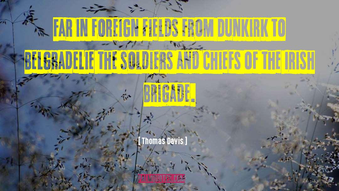 Thomas Davis Quotes: Far in foreign fields from