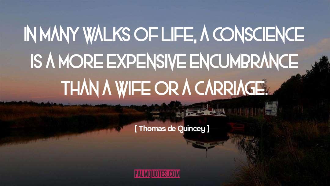 Thomas De Quincey Quotes: In many walks of life,