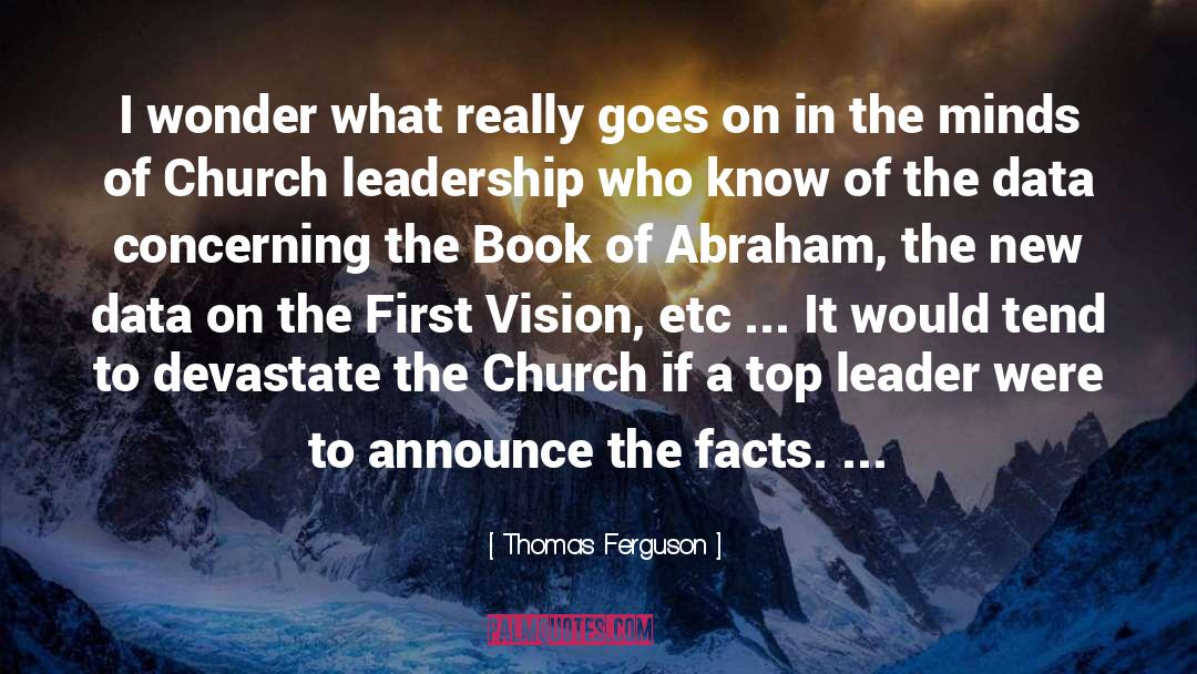 Thomas Ferguson Quotes: I wonder what really goes
