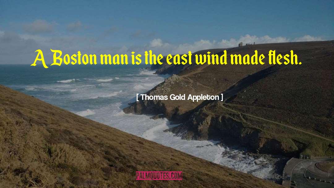 Thomas Gold Appleton Quotes: A Boston man is the