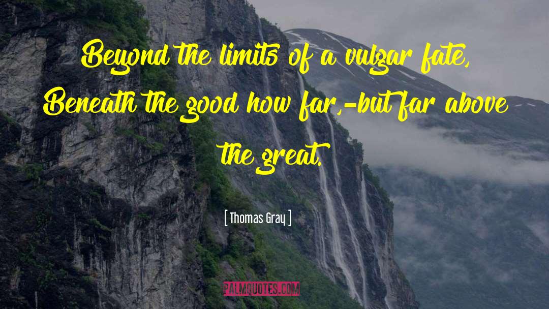 Thomas Gray Quotes: Beyond the limits of a