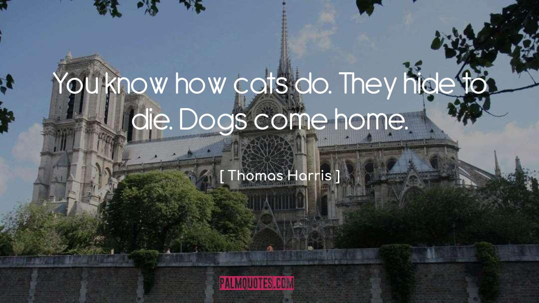 Thomas Harris Quotes: You know how cats do.