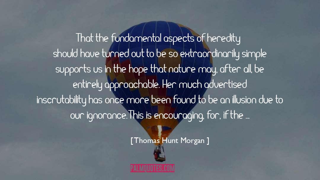 Thomas Hunt Morgan Quotes: That the fundamental aspects of