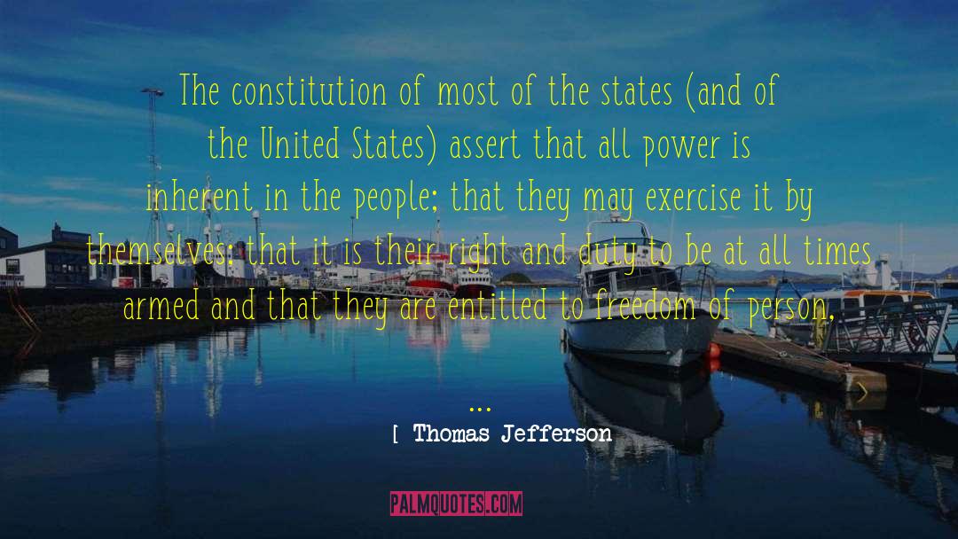 Thomas Jefferson Quotes: The constitution of most of