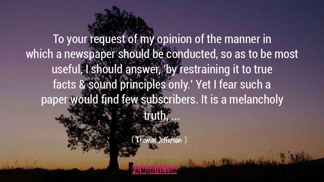 Thomas Jefferson Quotes: To your request of my