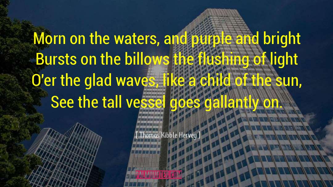 Thomas Kibble Hervey Quotes: Morn on the waters, and
