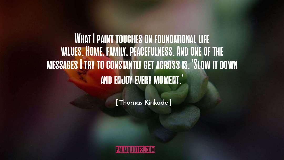 Thomas Kinkade Quotes: What I paint touches on