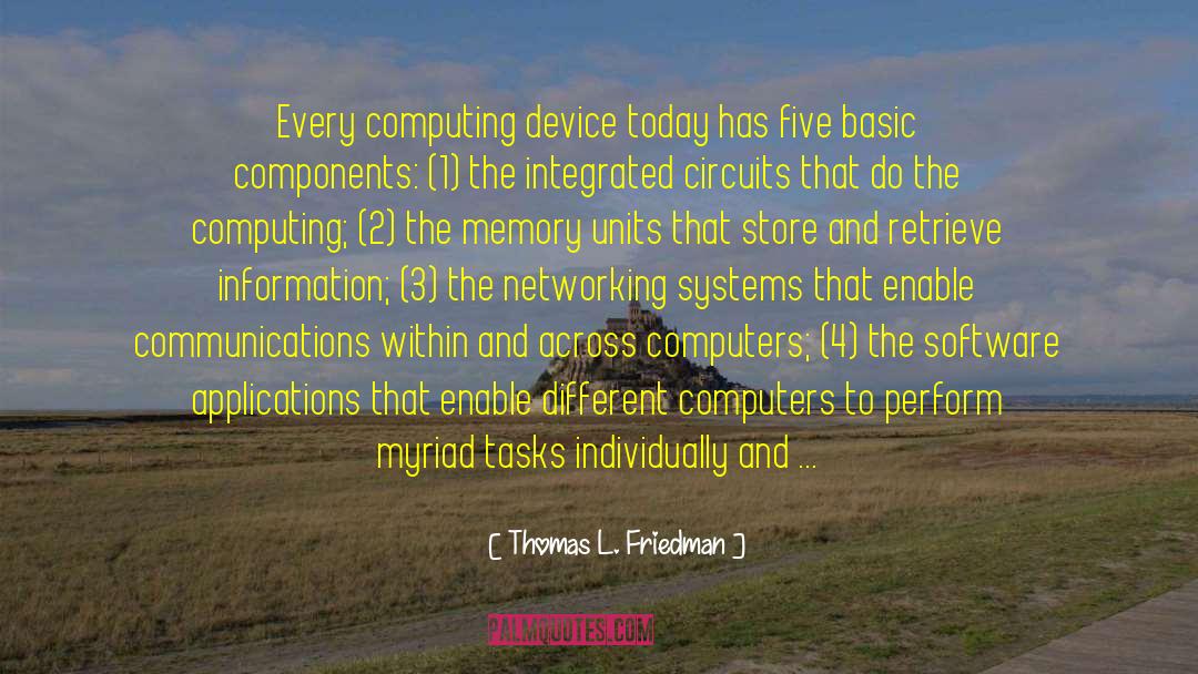 Thomas L. Friedman Quotes: Every computing device today has