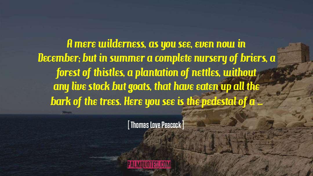 Thomas Love Peacock Quotes: A mere wilderness, as you