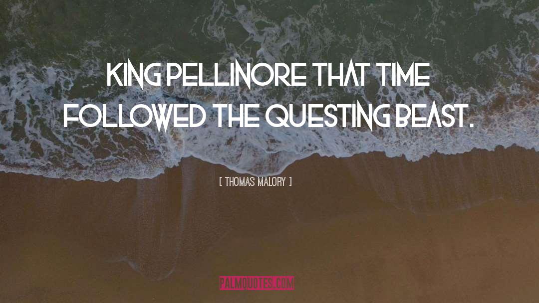 Thomas Malory Quotes: King Pellinore that time followed