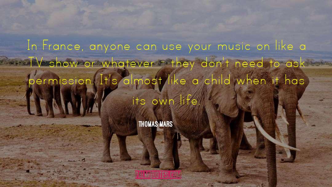 Thomas Mars Quotes: In France, anyone can use