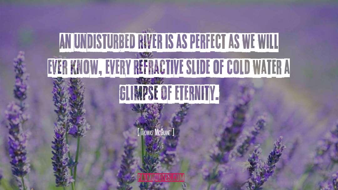 Thomas McGuane Quotes: An undisturbed river is as