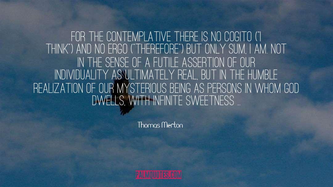 Thomas Merton Quotes: For the contemplative there is