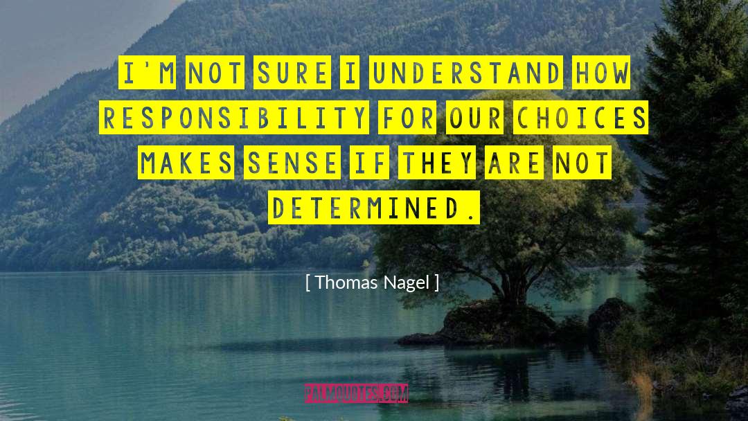 Thomas Nagel Quotes: I'm not sure I understand