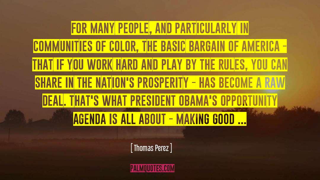 Thomas Perez Quotes: For many people, and particularly