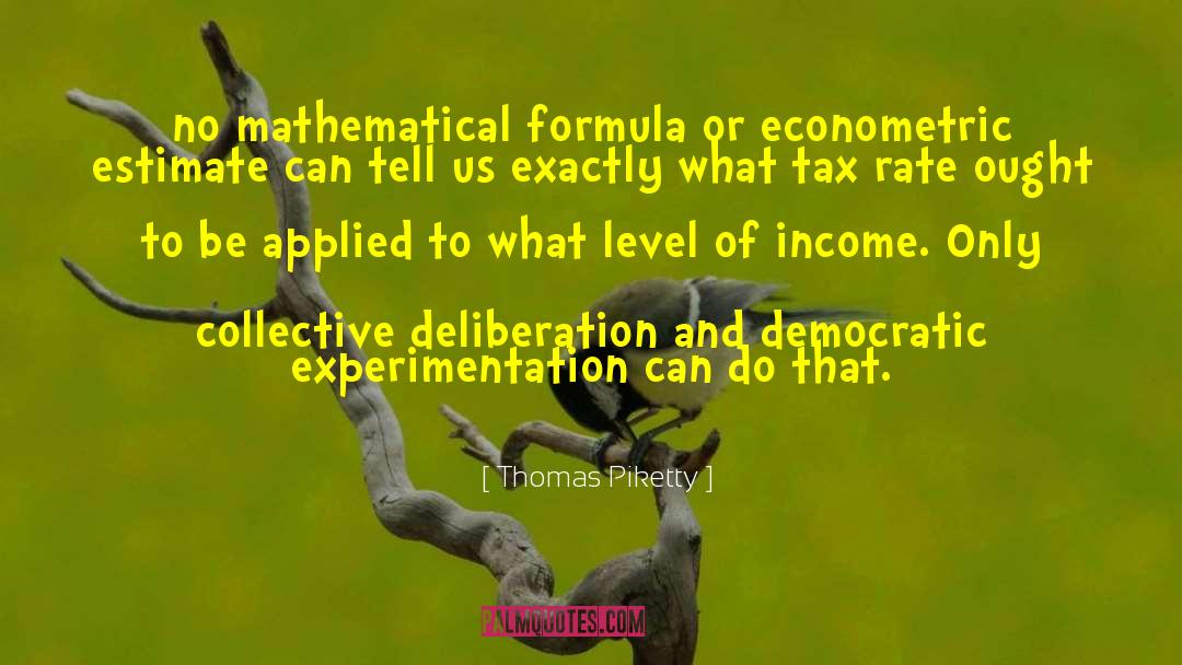 Thomas Piketty Quotes: no mathematical formula or econometric