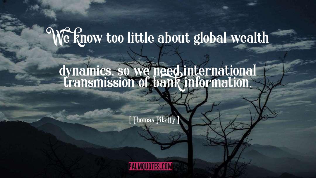 Thomas Piketty Quotes: We know too little about