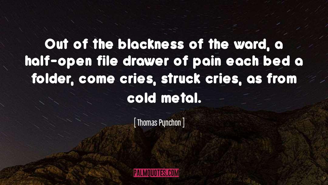 Thomas Pynchon Quotes: Out of the blackness of