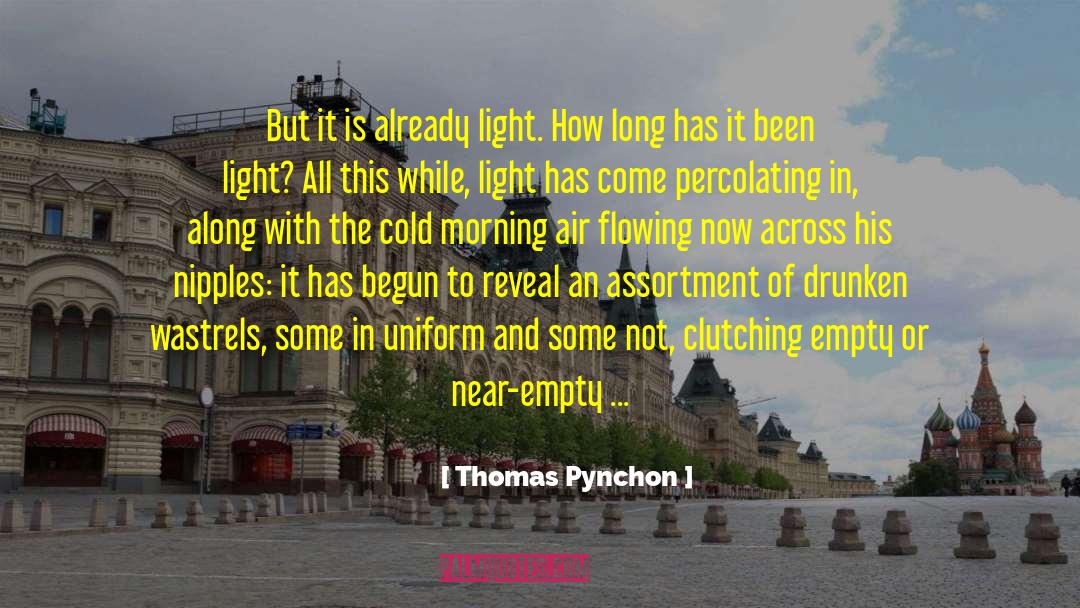 Thomas Pynchon Quotes: But it is already light.