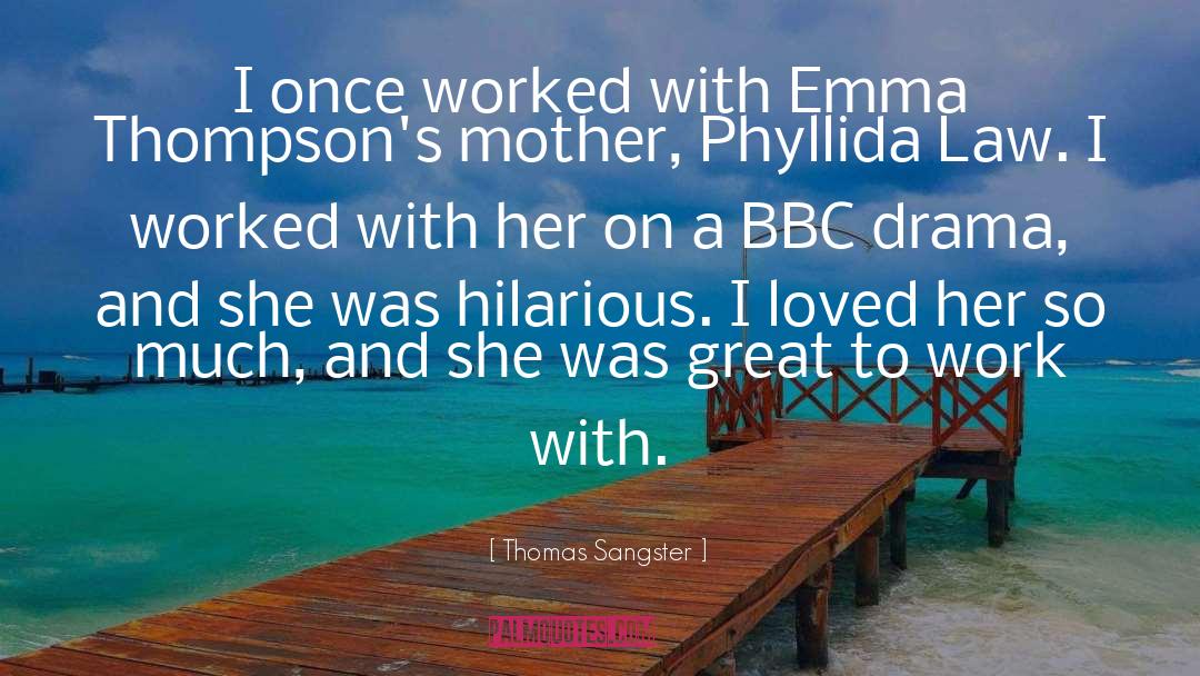 Thomas Sangster Quotes: I once worked with Emma