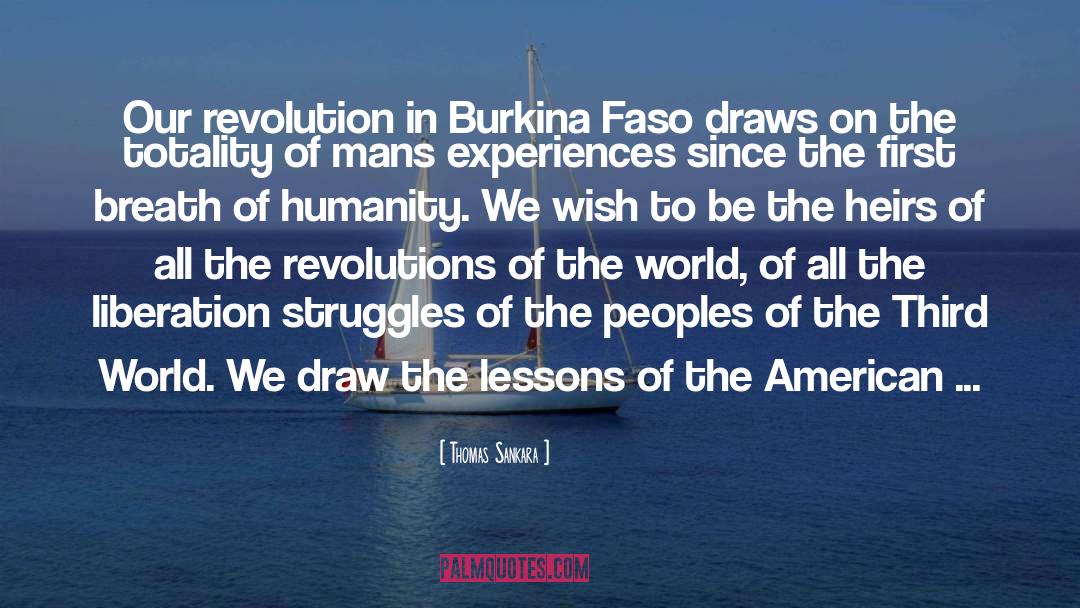 Thomas Sankara Quotes: Our revolution in Burkina Faso