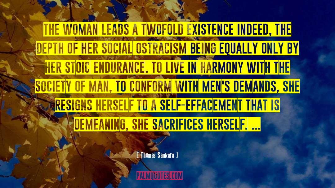Thomas Sankara Quotes: The woman leads a twofold