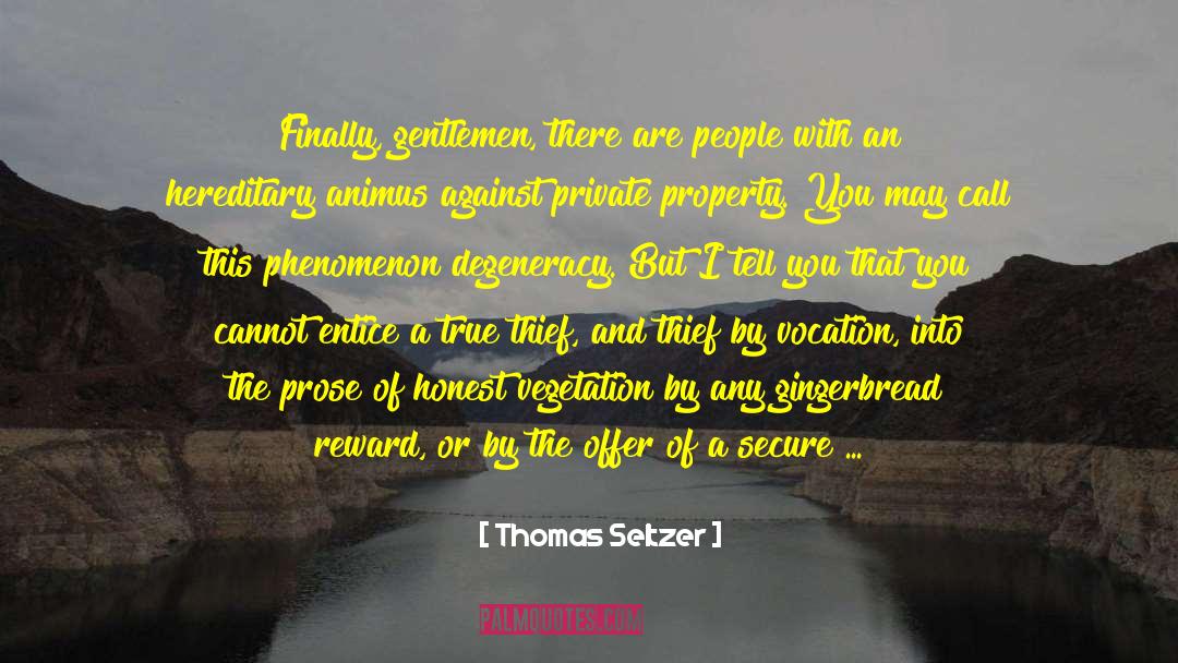Thomas Seltzer Quotes: Finally, gentlemen, there are people