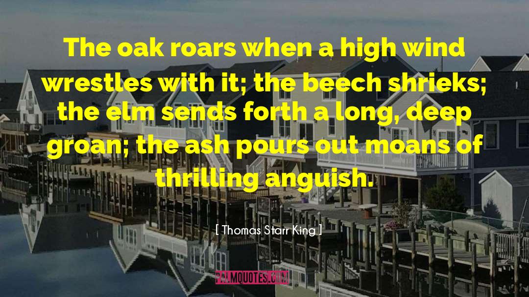 Thomas Starr King Quotes: The oak roars when a