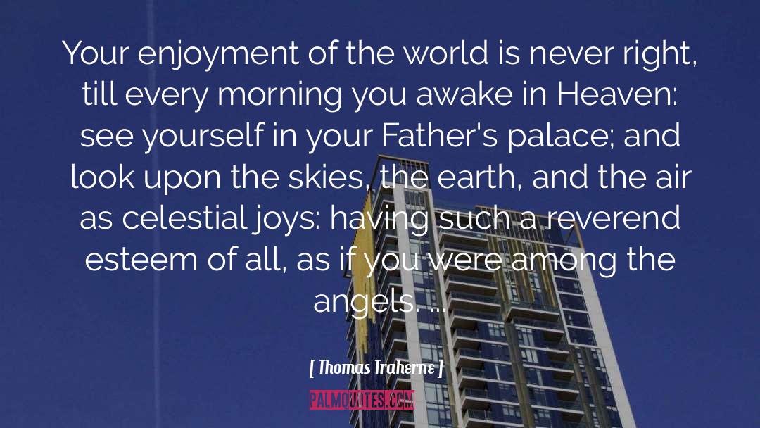 Thomas Traherne Quotes: Your enjoyment of the world