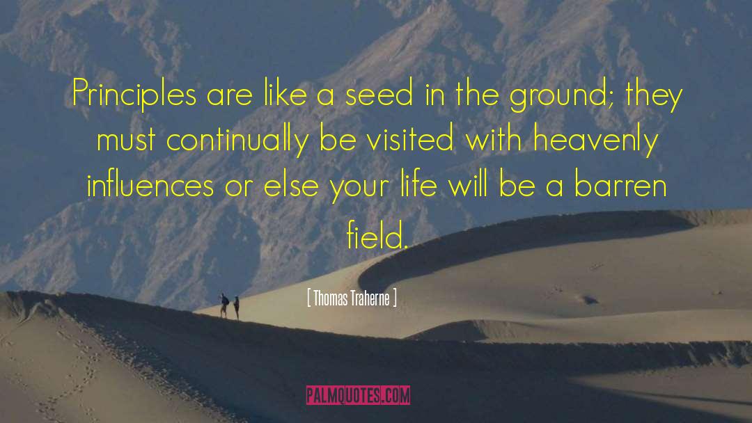 Thomas Traherne Quotes: Principles are like a seed