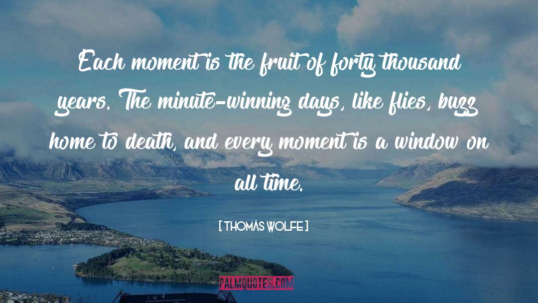 Thomas Wolfe Quotes: Each moment is the fruit