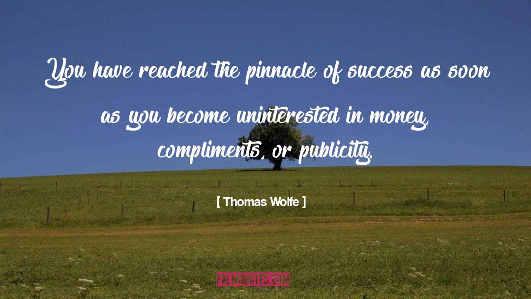 Thomas Wolfe Quotes: You have reached the pinnacle