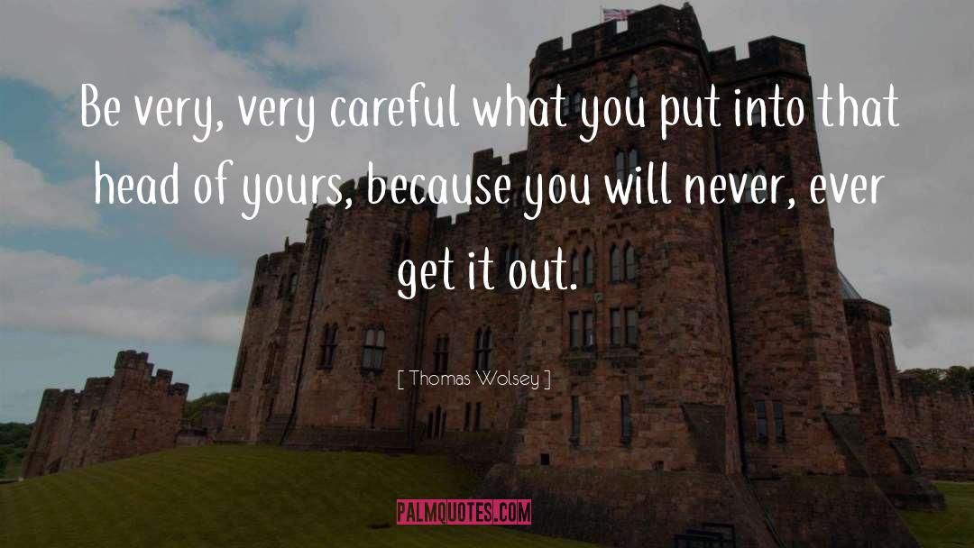 Thomas Wolsey Quotes: Be very, very careful what
