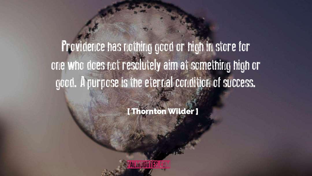 Thornton Wilder Quotes: Providence has nothing good or