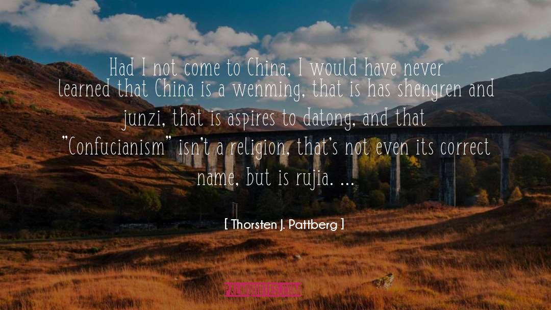 Thorsten J. Pattberg Quotes: Had I not come to