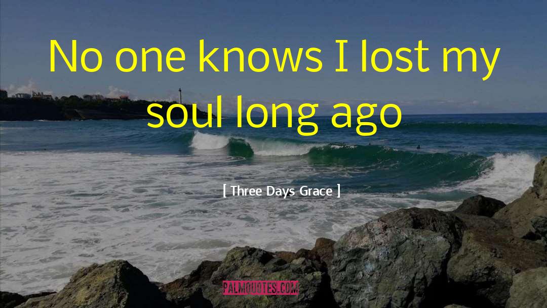 Three Days Grace Quotes: No one knows I lost