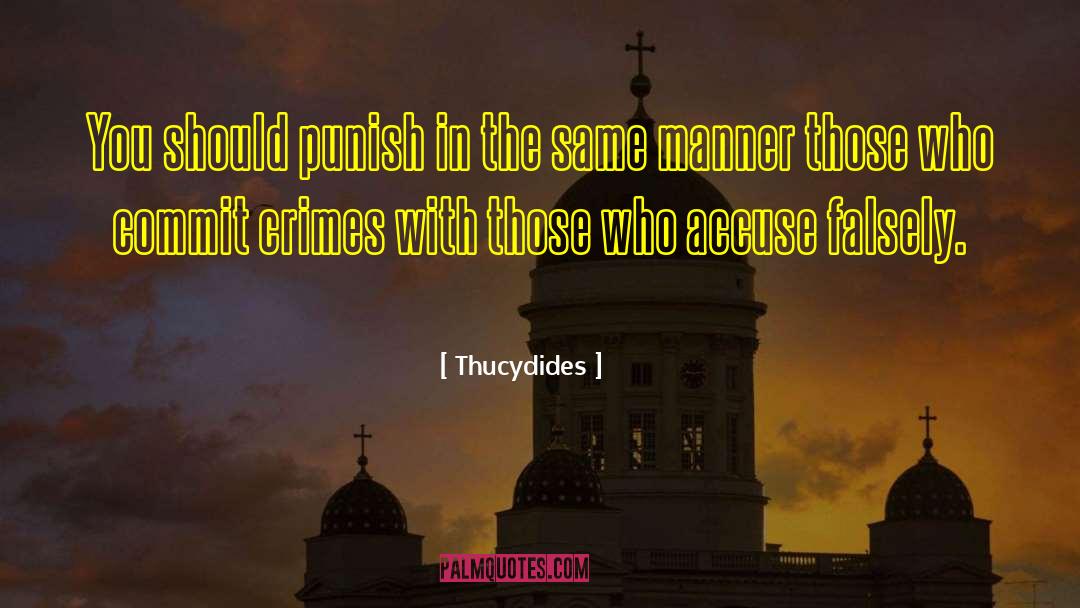 Thucydides Quotes: You should punish in the