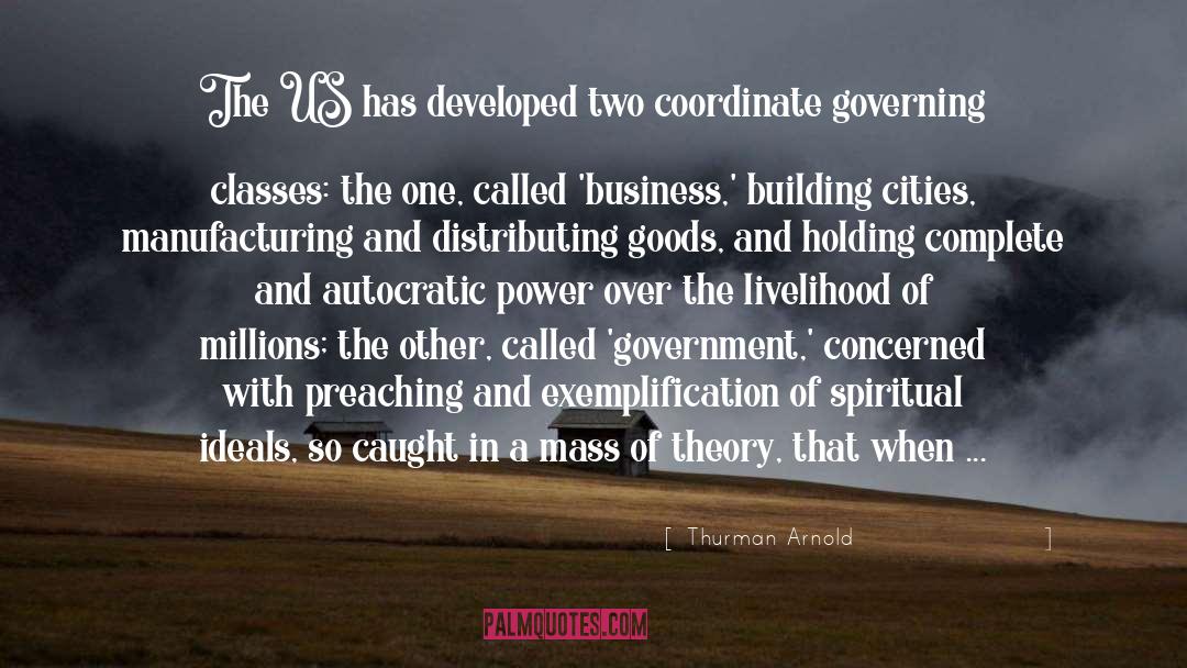 Thurman Arnold Quotes: The US has developed two