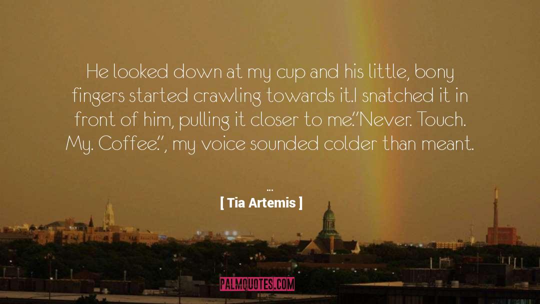 Tia Artemis Quotes: He looked down at my