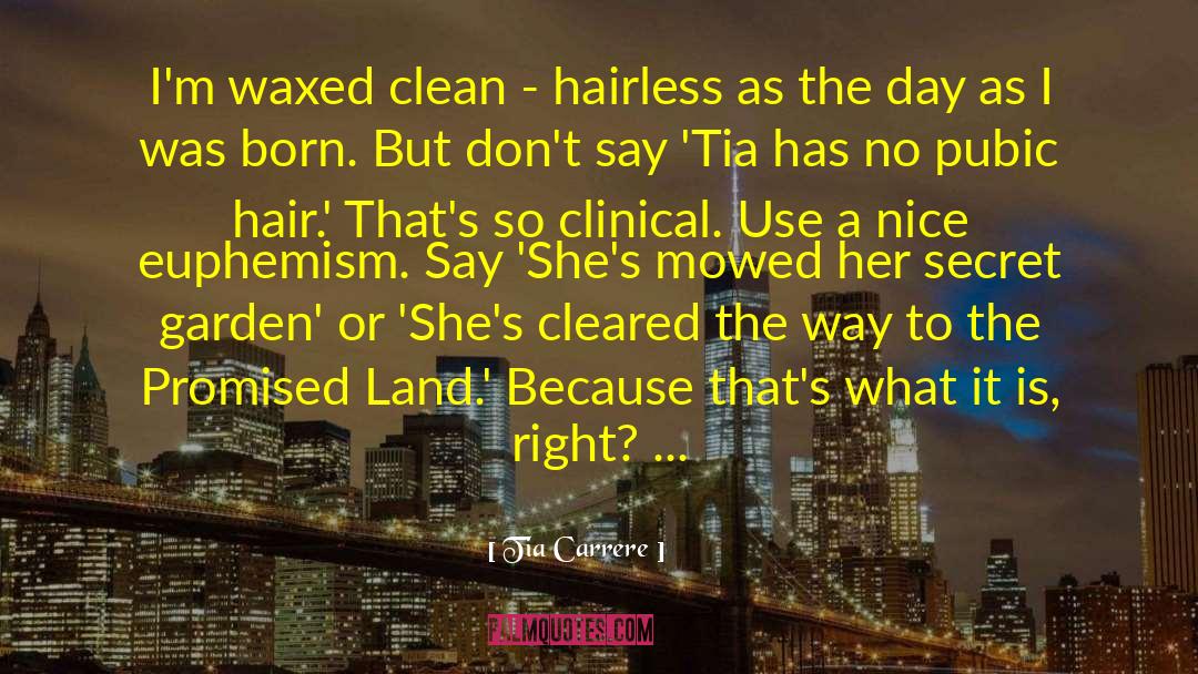 Tia Carrere Quotes: I'm waxed clean - hairless