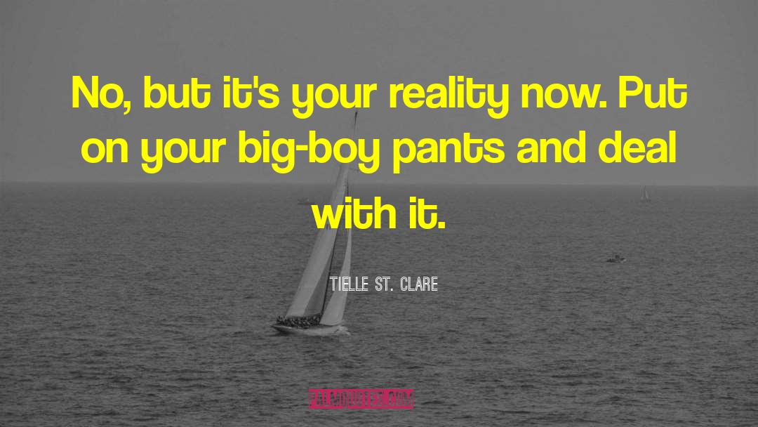Tielle St. Clare Quotes: No, but it's your reality